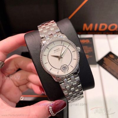 Perfect Copy Mido Baroncelli II Price - M007.207.61.036.00 Stainless Steel Case 33 MM Quartz Watch
